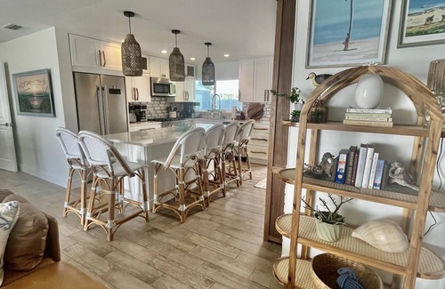 New Smyrna Beach House | Renovated, direct oceanfront 5BR/6BA private pool home sleeps 16.