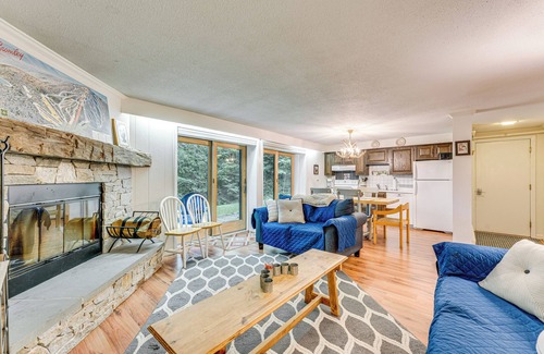 Bromley Mountain Condo | Renovated Ski-In/Ski-Out Peru Condo at Bromley Mtn