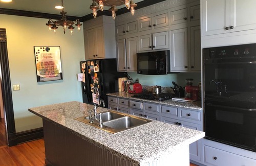 Cheesman Park House | Renovated Victorian filled w/art, views, beautiful furniture & hot tub/yard