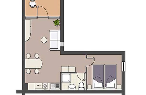 Brulo Apartment | Residenz Diamant - Apartment A14PB AGVAL (3253)