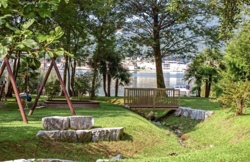 Caslano Apartment | Residenza Parcolago Apt 018 mit Garten by Interhome