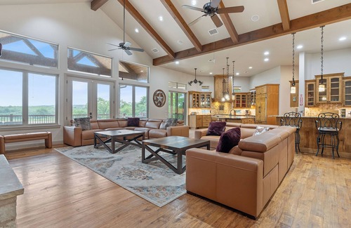 Marble Falls Resort | Resort with 50 foot Infinity Edge Pool, Hot Tub, Sports Courts, and More!