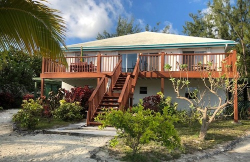 Great Exuma Apartment | Right on HOOPERS BAY BEACHFRONT our COMFORTABLE QUEEN BED STUDIO for 2
