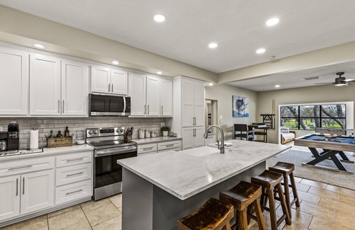 Seguin House | Riverfront Oasis, Private Dock, Grill & Firepit