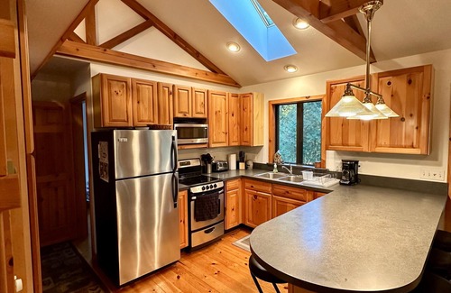 Rapid City Cabin | Riverside Cabin Near Torch Lake – Kayaks Included!