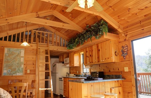 Topton Cabin | Romantic & Secluded Adventure Log Cabin w/HOT TUB + Amazing Mountain Views