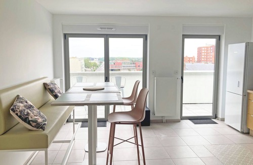 Berck-sur-Mer Apartment | Roof top lighthouse and sea view