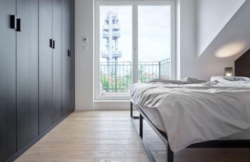 Zizkov Apartment | Rooftop Penthouse with Terrace, Prime Location