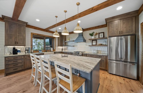 Banner Elk House | Room At The Top In Eagles Nest: Luxury home with huge views and firepit!