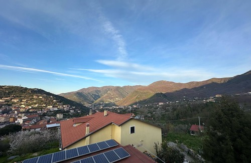 Piazza-Tralia-Pendolo Apartment | Room 'Tripla Con Vista Vesuvio' with Mountain View, Wi-Fi and Air Conditioning