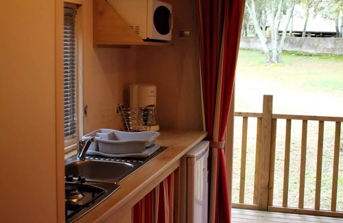 Junas Cabin | ROULOTTE Air-conditioned - 2 bedrooms - 26.08m²/Cicada, Grillon, Chardonnet, Mésange 4 people