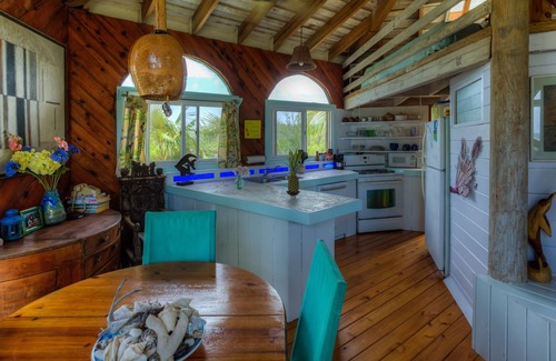 Governor's Harbour House | Round House, 360 degree deck, on stunning private beach with private cabana