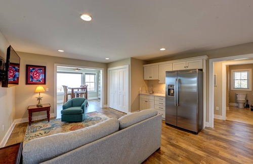 Ocracoke House | Round Pond offers a beautiful sound side view with your very own sandy beach.