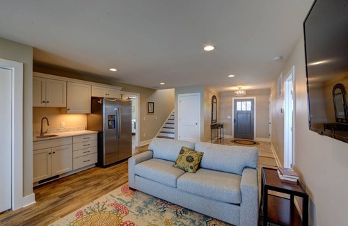 Ocracoke House | Round Pond offers a beautiful sound side view with your very own sandy beach.