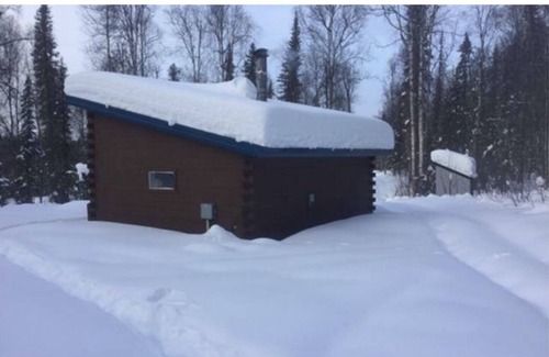 Talkeetna Cabin | Rustic cabin on Christiansen Lake, Talkeetna, Alaska. Private, wooded setting.