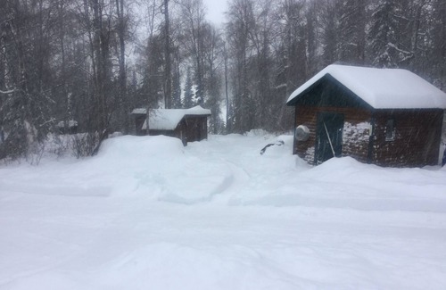 Talkeetna Cabin | Rustic cabin on Christiansen Lake, Talkeetna, Alaska. Private, wooded setting.