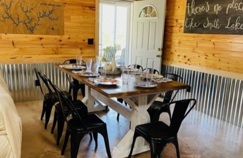 Arley Cabin | Rustic chic cabin on the lake, fire pit and peaceful lake views!
