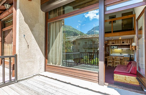 Val-d'Isere Apartment | Rustic Duplex Apartment with Large South-Facing Terrace Near Val-d'Isère Village