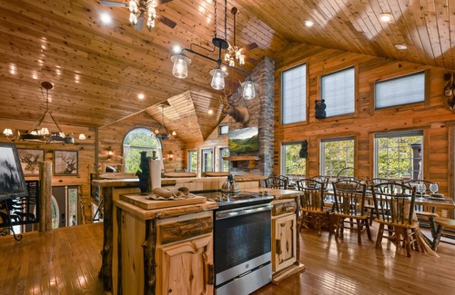 Sevierville Cabin | Rustic Hideaway (4-Bedroom Cabin) with Pool by RedAwning