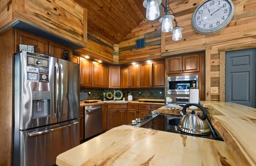 Sevierville Cabin | Rustic Hideaway (4-Bedroom Cabin) with Pool by RedAwning