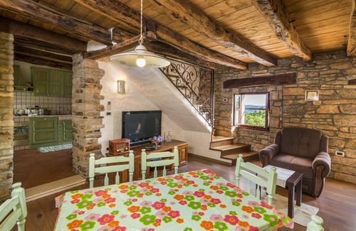 Municipality of Oprtalj Villa | Rustic Villa Maria with panoramic view in Zrenj