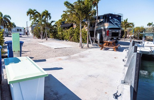 Cudjoe Key RV Rental | RV Lot 497-35' Canal Front in Venture Out at Cudjoe Key