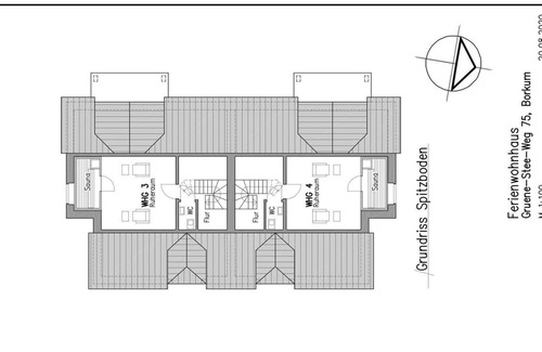 Borkum Apartment | Südstrandhus Urlaub mit Hund Wohnung 4 Oben - Südstrand Hus - Urlaub mit Hund - Wohnung 4 Oben