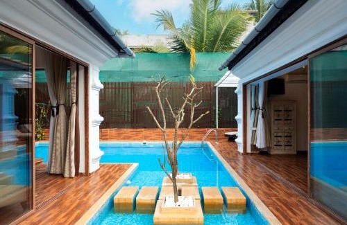 Saligao Villa | SaffronStays Amancio, Bardez - portugese-style luxury pool villa in North Goa
