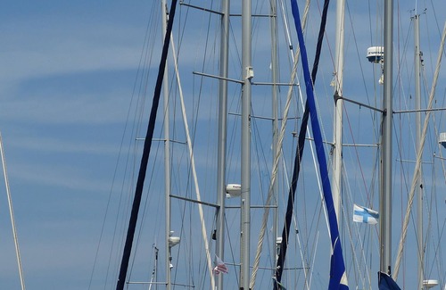 Porquerolles Boat Rental | Sail boat at berth island of Porquerolles