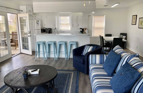 Kitty Hawk Cottage | Saltaire Cottages 12: 3BR Steps to Private Beach Access Screened Porch Pool!