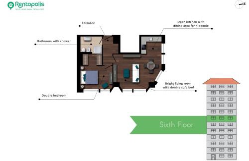 San Babila Apartment | San Babila Central Tower with panoramic terrace overlooking Duomo by Rentopolis