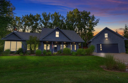 Harbert House | Sawyer Retreat with private pool and hot tub!