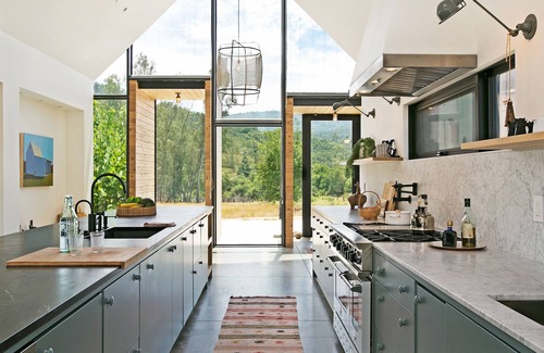 Ojai House | Scandinavian Farmhouse w/Infinity Pool, Guest Cabana, Tennis, 10 Acres, Bocce