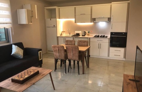 Kestel Apartment | Scela Divine Residence 100m to the beach and large balcony with nice view of sea