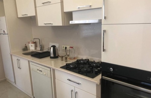Kestel Apartment | Scela Divine Residence 100m to the beach and large balcony with nice view of sea
