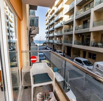 Bugibba Apartment | Sea Breeze, Spacious 2-Bedroom LUX Seaside Apartments
