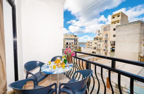 Bugibba Apartment | Seashells 2 Bedroom Apartments with terrace, just off the Bugibba promenade - by Getwaysmalta