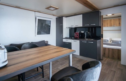 Klenovica House | Seaside Deluxe Escape at Klenovica Camping - Two Bedroom Mobile Home with Hot-Tub