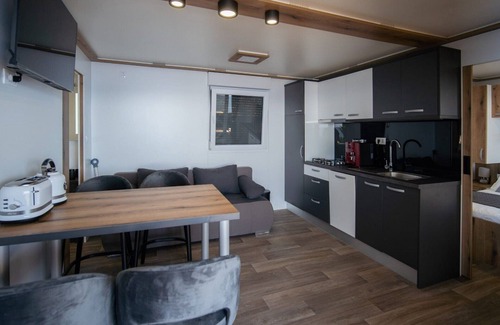 Klenovica House | Seaside Deluxe Escape at Klenovica Camping - Two Bedroom Mobile Home with Hot-Tub