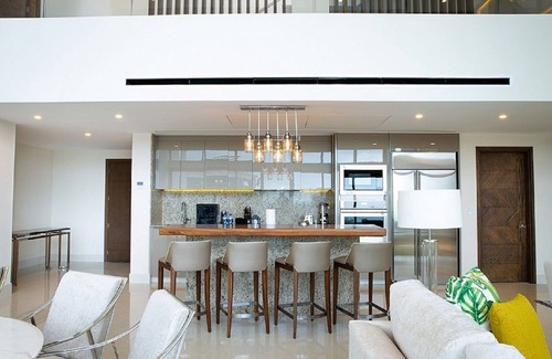 Playa Mujeres Condo | Seaside Elegance: Your 4BR Penthouse at Garza Blanca