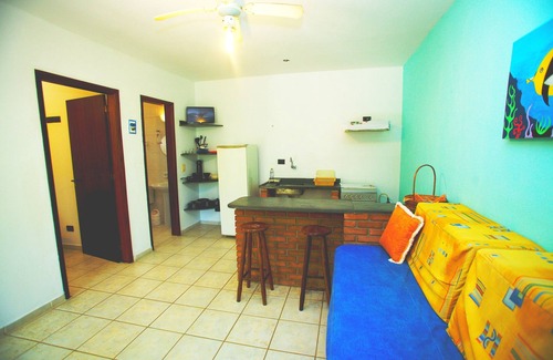 Maresias Condo | SEASIDE! FLAT 02 - EXCELLENT COND. CLOSED -16 CHALETS WITH KITCHENS. - UP TO 4 PEOPLE
