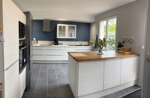Saint-Germain-sur-Ay House | Seaside home, 1 min walk to the sandy beach, jacuzzi and plenty of outdoor space
