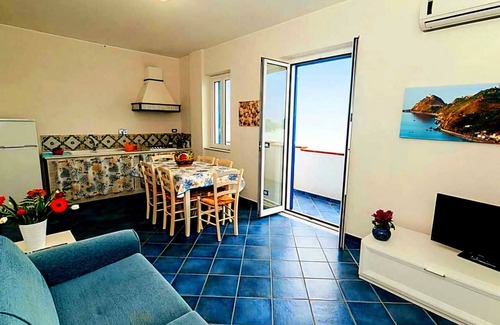 Capo d'Orlando Apartment | Seaview 3-room apartment- 3 min by car from the beach