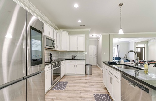 Bennett House | Secluded 18-Acre Retreat in Staley w/Game Room