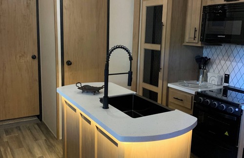 Coram House | Secluded riverfront RV 7 Miles from Glacier National Park!