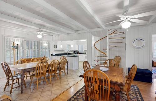 North Litchfield Beach House | Second row beach house, screened porch with rocking chairs, easy walk to beach
