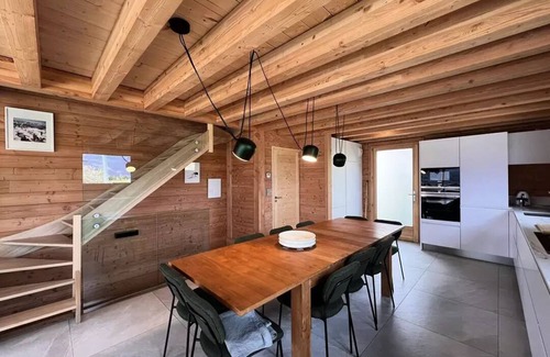 La Toussuire Ski Chalet | Semi-detached chalet close to slopes with sauna