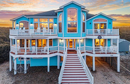 Carova Beach House | Sep 8-11 open, heat pool, hotub, firepit oceanview, Wild Horses, 6 bed 7 baths