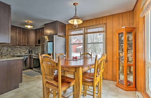 Pocono Lake House | Serene Lakefront Retreat in Poconos: Beach, Pools, Gym, Fireplace & Pet-Friendly