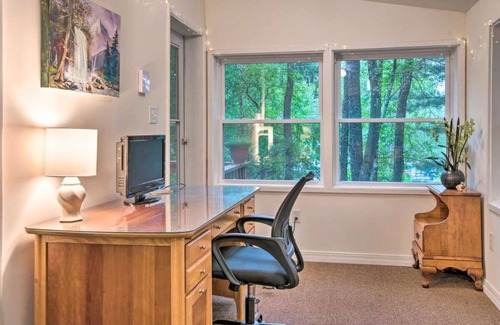Pocono Lake House | Serene Lakefront Retreat in Poconos: Beach, Pools, Gym, Fireplace & Pet-Friendly